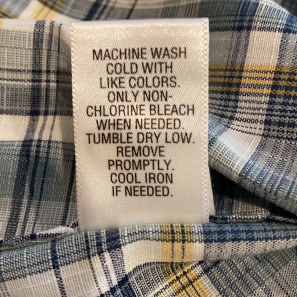 Croft & Barrow SZ Small Plaid Quick Dry Shirt D26 - Picture 8 of 11